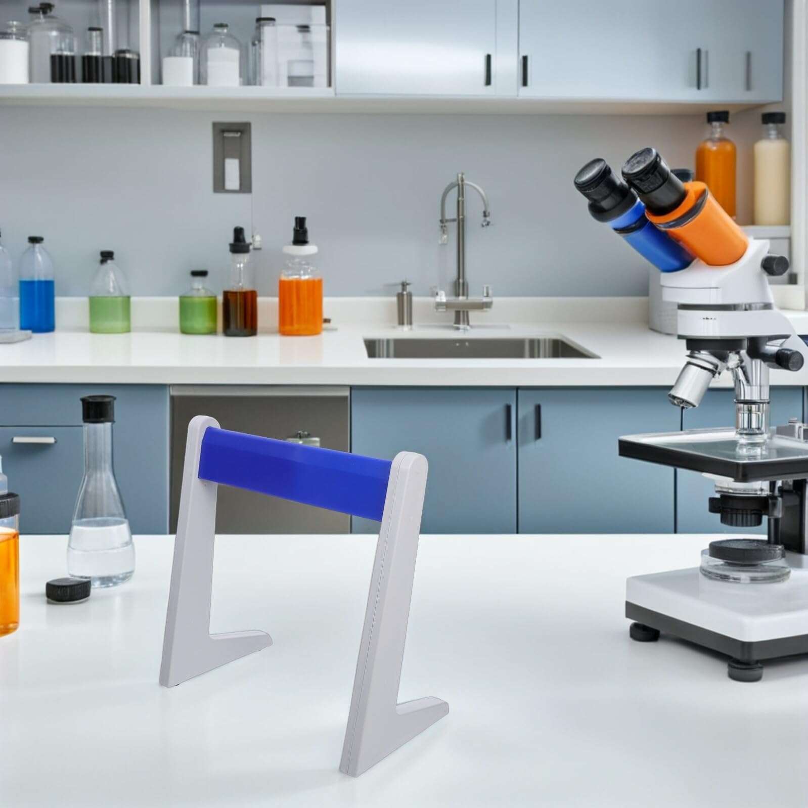 Soporte para Pipetas de Plástico Resistente y Compacto Organizador y Almacenamiento para Laboratorio Soporte Estable para Múltiples Pipetas para Experimental y Científico