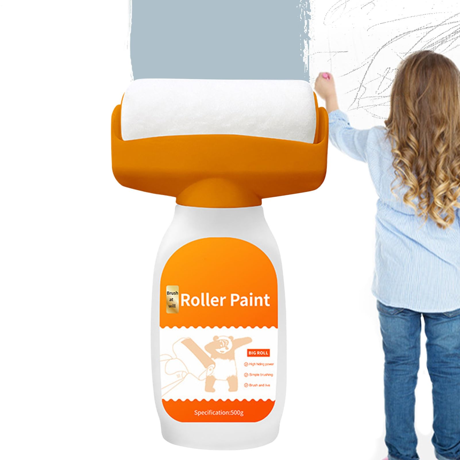 Rouleau à peinture rechargeable 500g pour plafond et rénovation intérieure