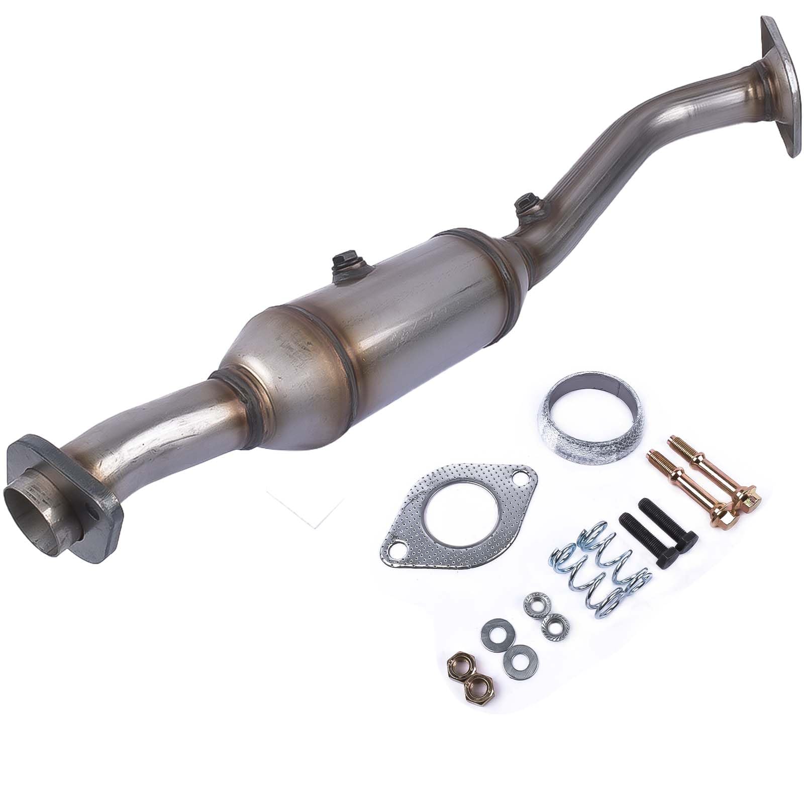 Weonefit53478 High Flow Front Catalytic Converter Kit Replacement for Honda Element 2003 2004 2005 2006 2007 2008 2009 2010 2011 2.4L OE# 40874 58158, Bolt-on