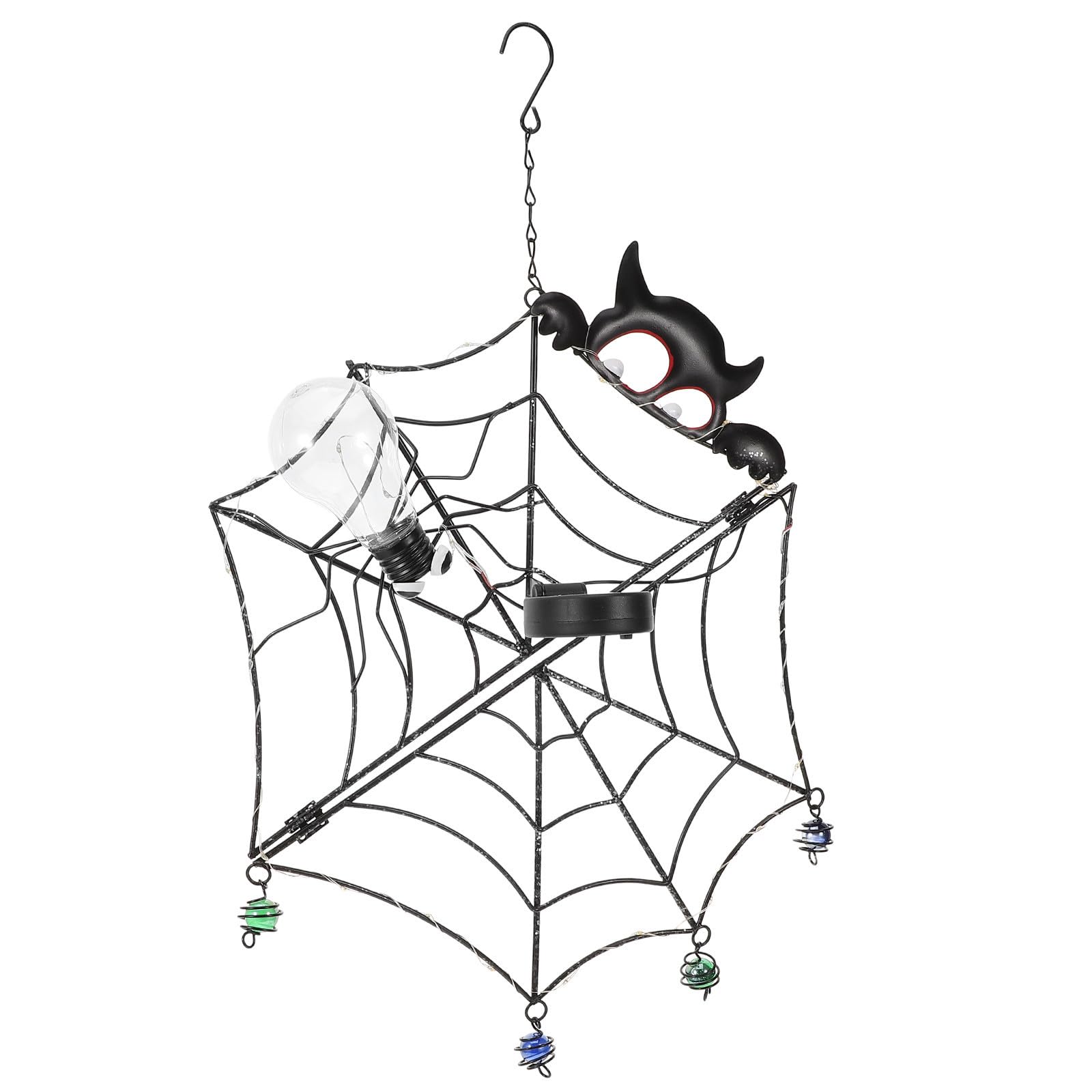 Lámpara colgante de telaraña de Halloween para decoración de hogar y jardín