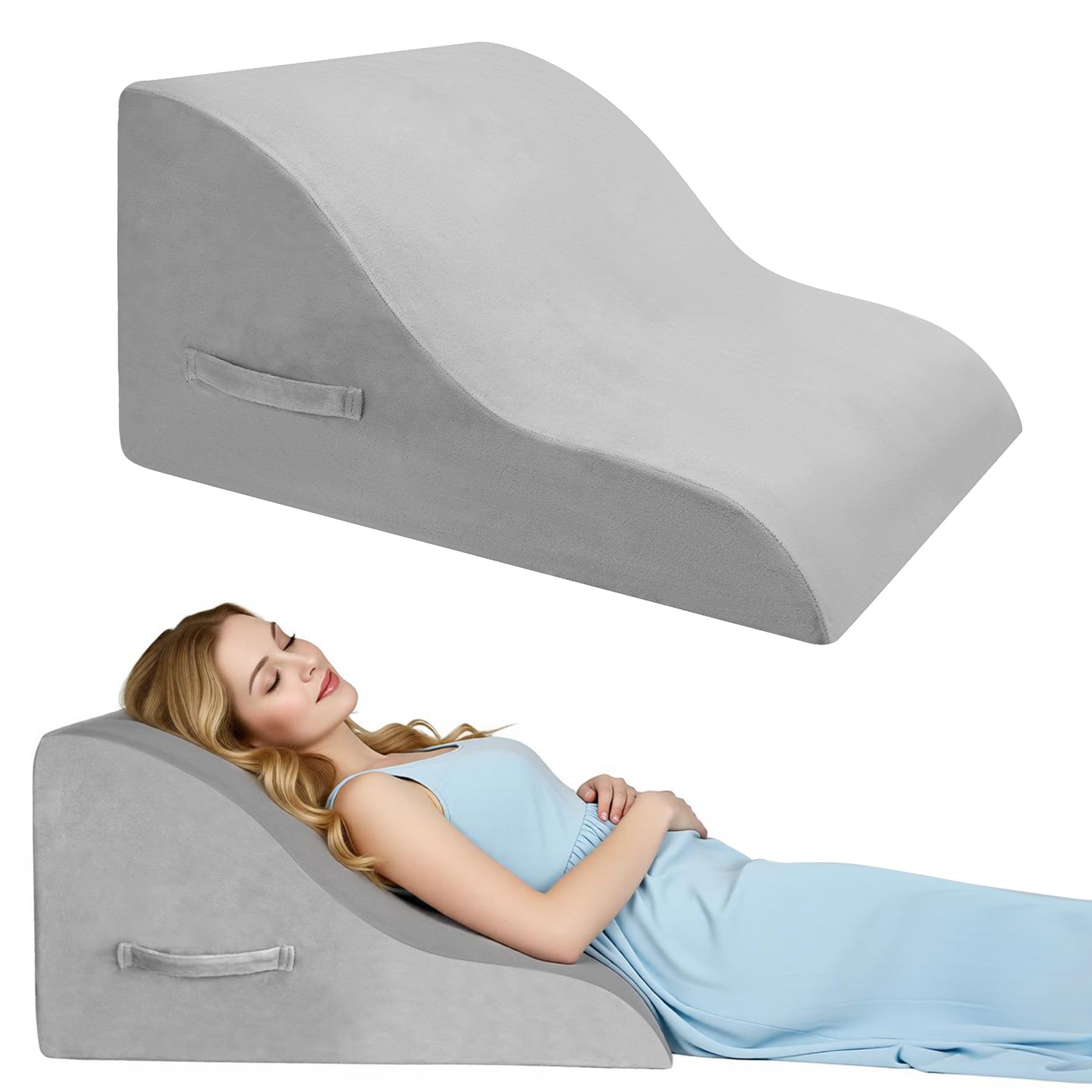 Amazon｜Azamia 三角クッション 腰枕 三角枕 背もたれ クッション 高さ