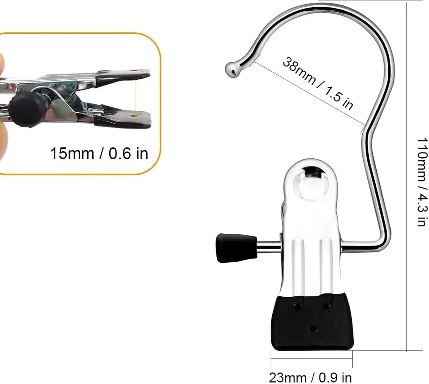 Hanging Clips 50PCS Clothes Pins - for Closet, Travel, Pants, Socks, Handbags for Home