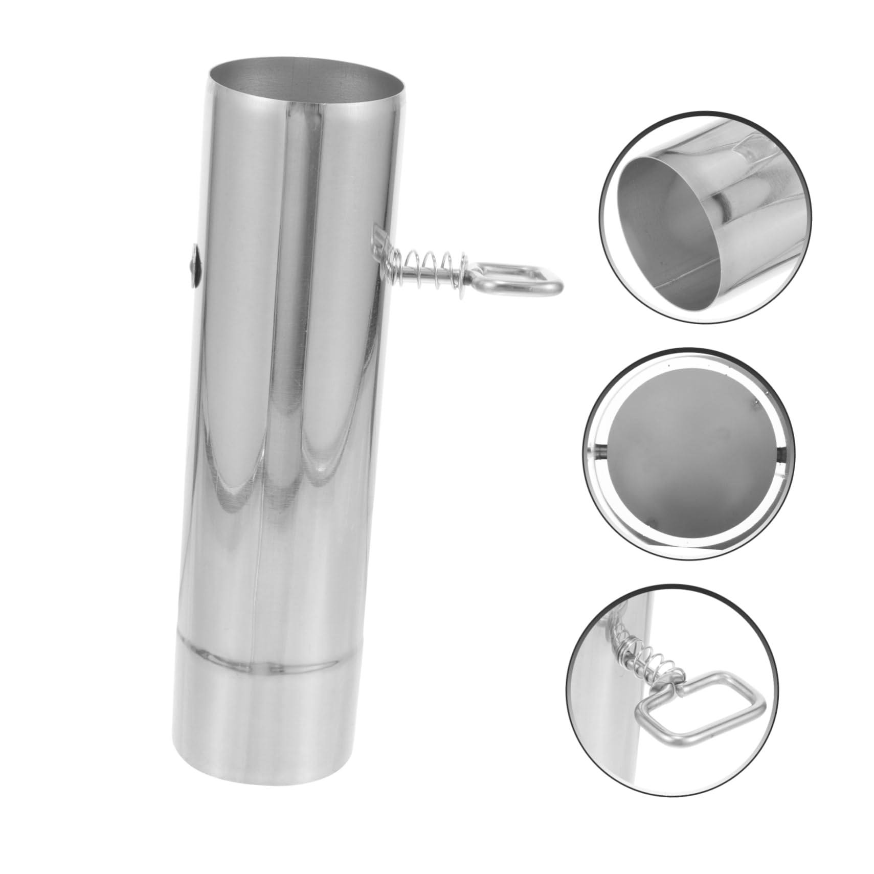 Tubo de chimenea ajustable al aire libre con amortiguador de acero inoxidable para estufas de camping, ligero y versátil para ventilación de barbacoa, caravana y tuberías de gas interiores 4