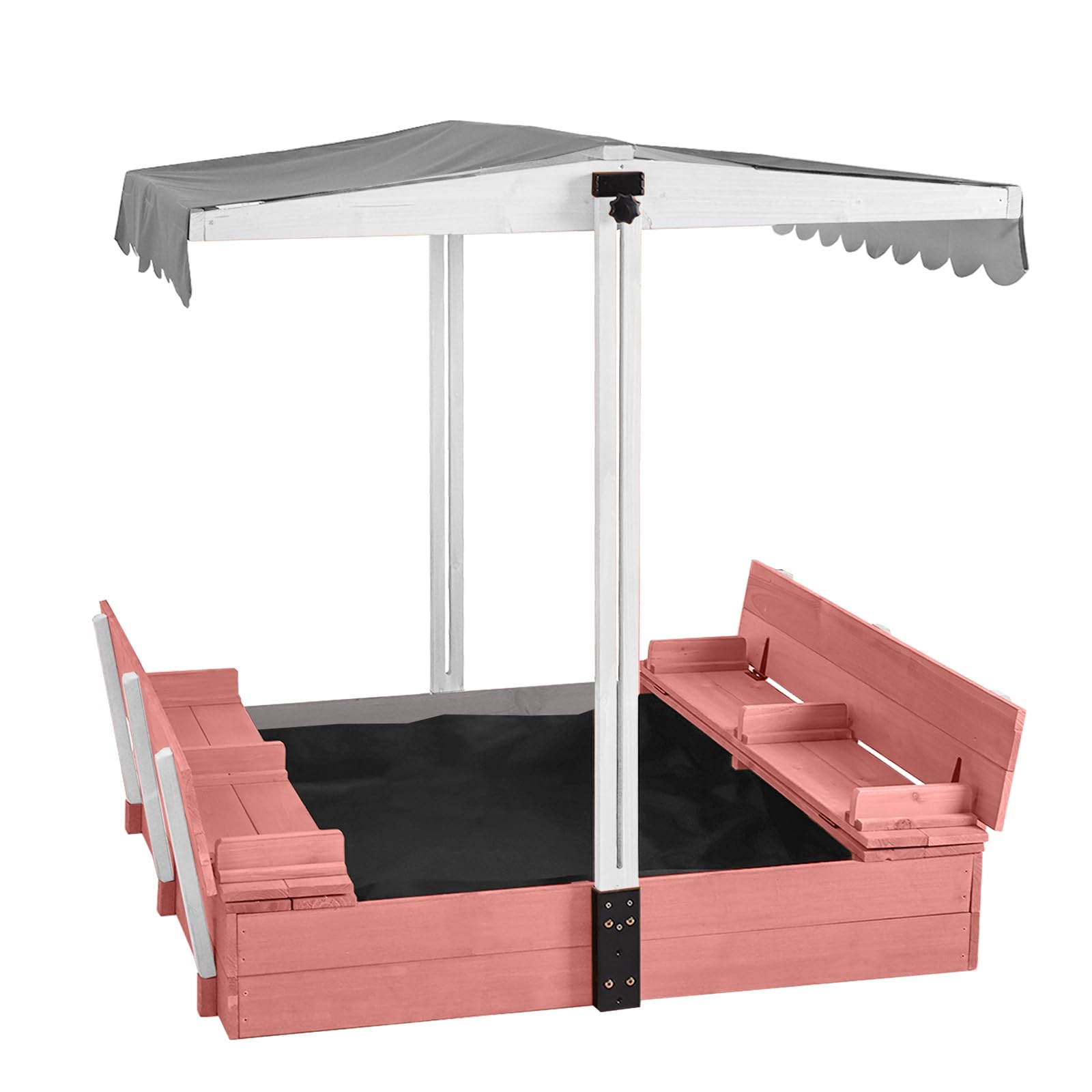 Amazon.com: Sandbox with Lid Outdoor Sandboxes with Cover Wooden