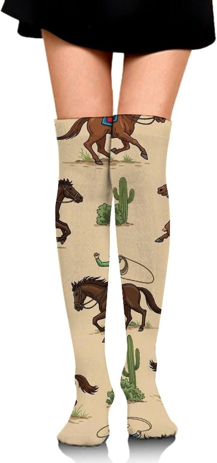 Casual Over Knee High Boot Socks For Men Women Fashion Dress Decor Socks