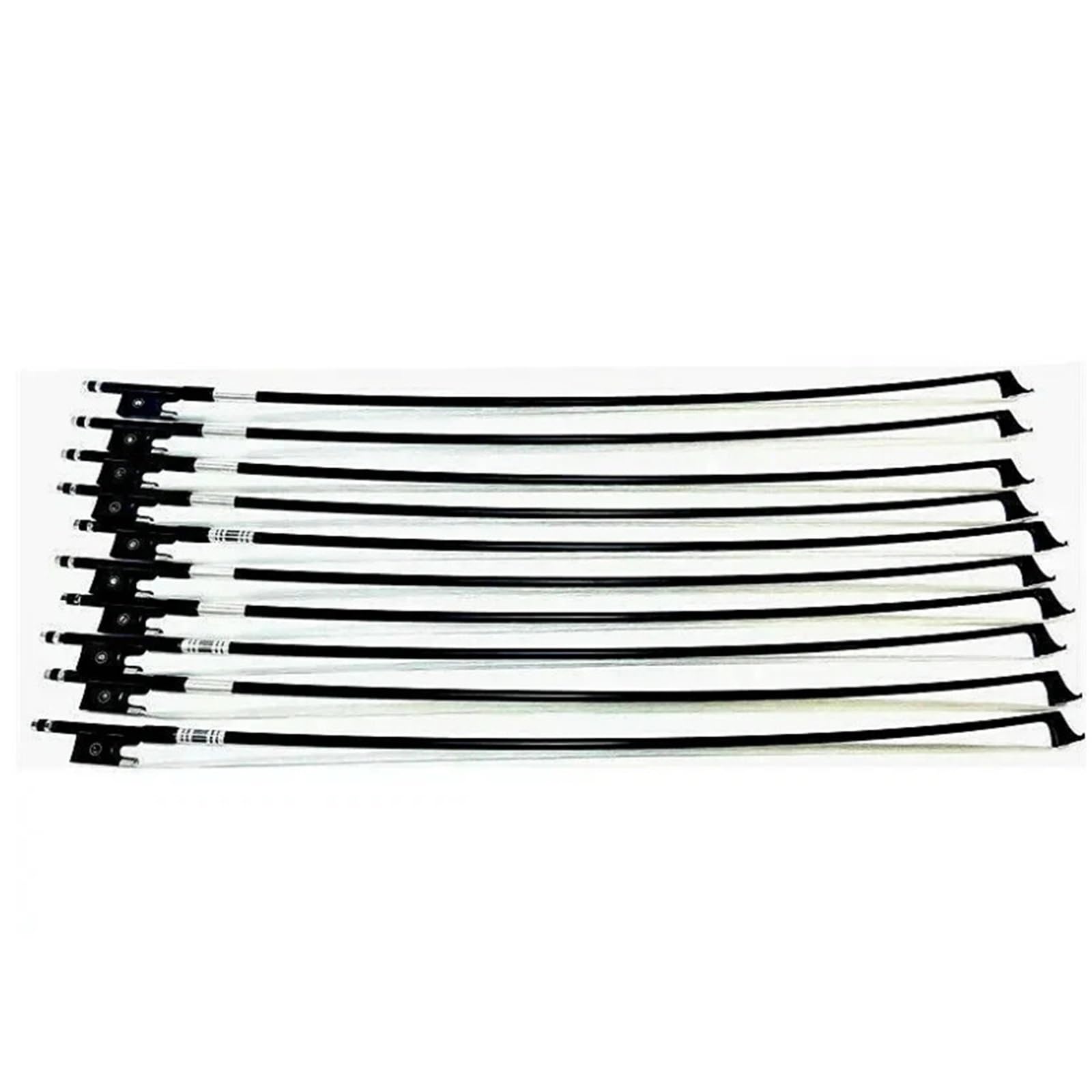 Arcos De Violín Profesionales Arco De Violín Fibra Carbono Negro Para Exámenes Grado(4/4)