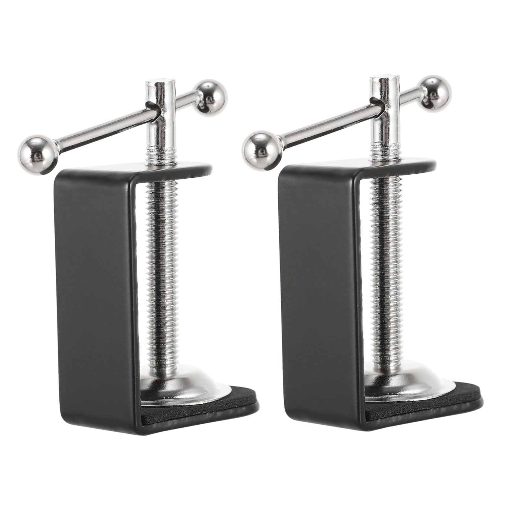 HOUDERCO Adjustable Work Surface Mounting Bracket Metal Base Desk Clamp C-shaped Cantilever Clamp