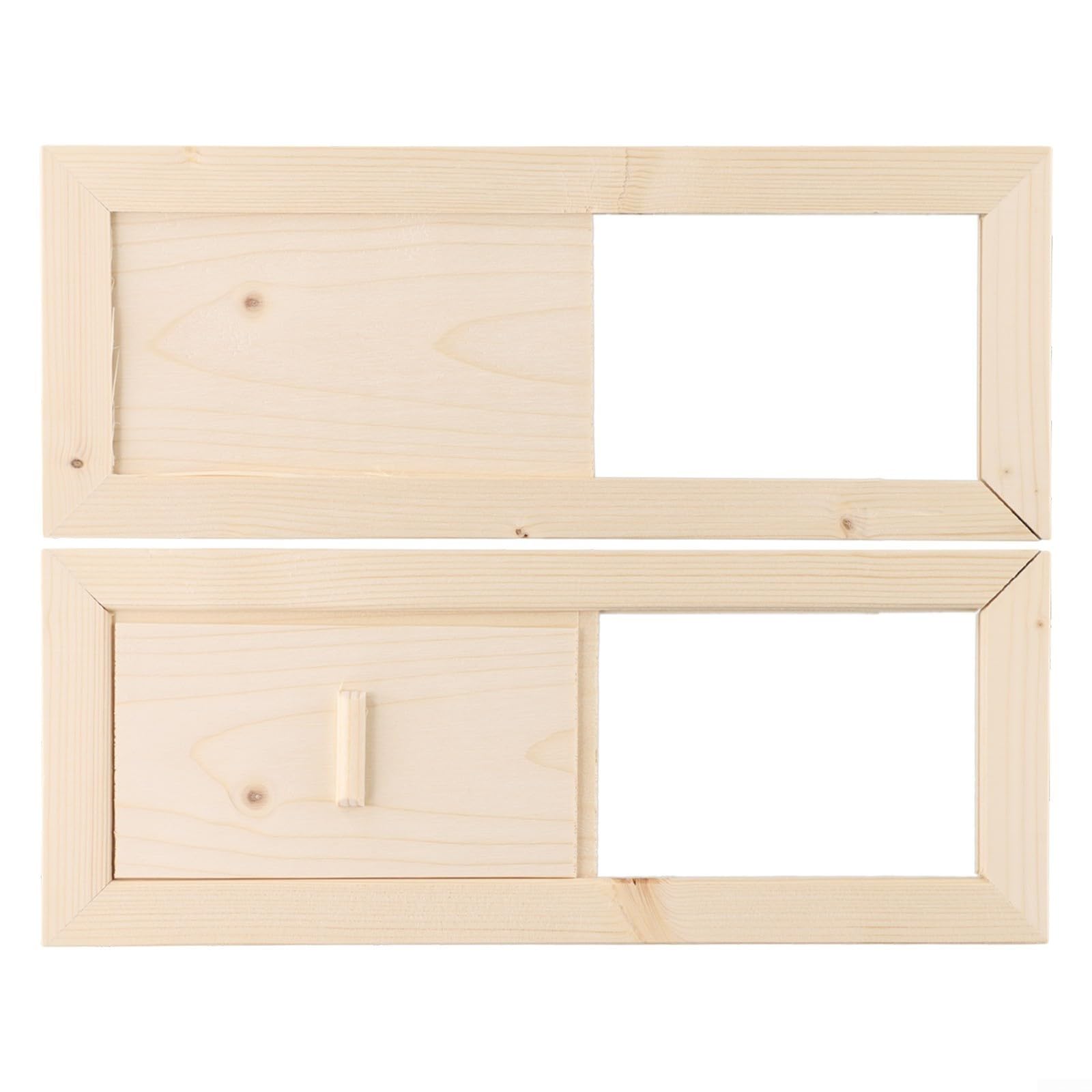 Trappe d'aération en bois pour sauna avec commande coulissante pour bain à vapeur et salle de sauna, ventilation d'évacuation réglable pour une circulation optimale de l'air, construction robuste pour
