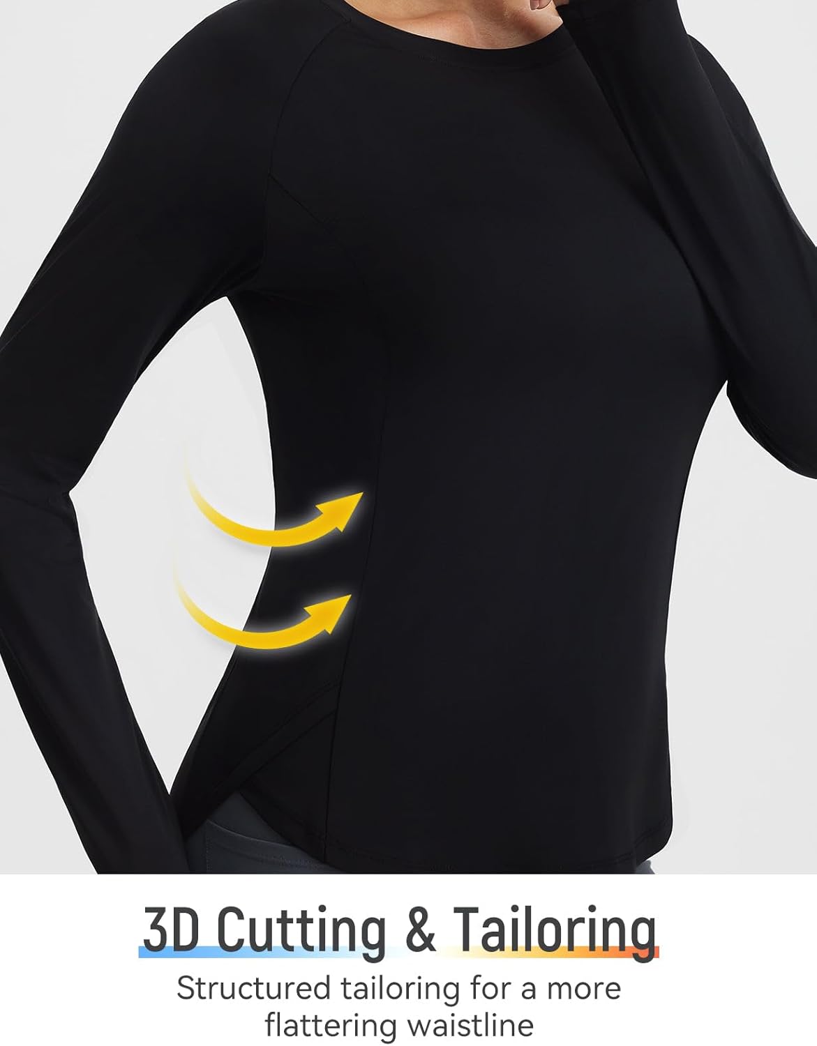 baleaf Women's Long Sleeve Workout Tops Running Cooling Shirts UPF 50+ Soft Quick Dry Lightweight Atheltic Gym Outdoor Hiking - Image 6