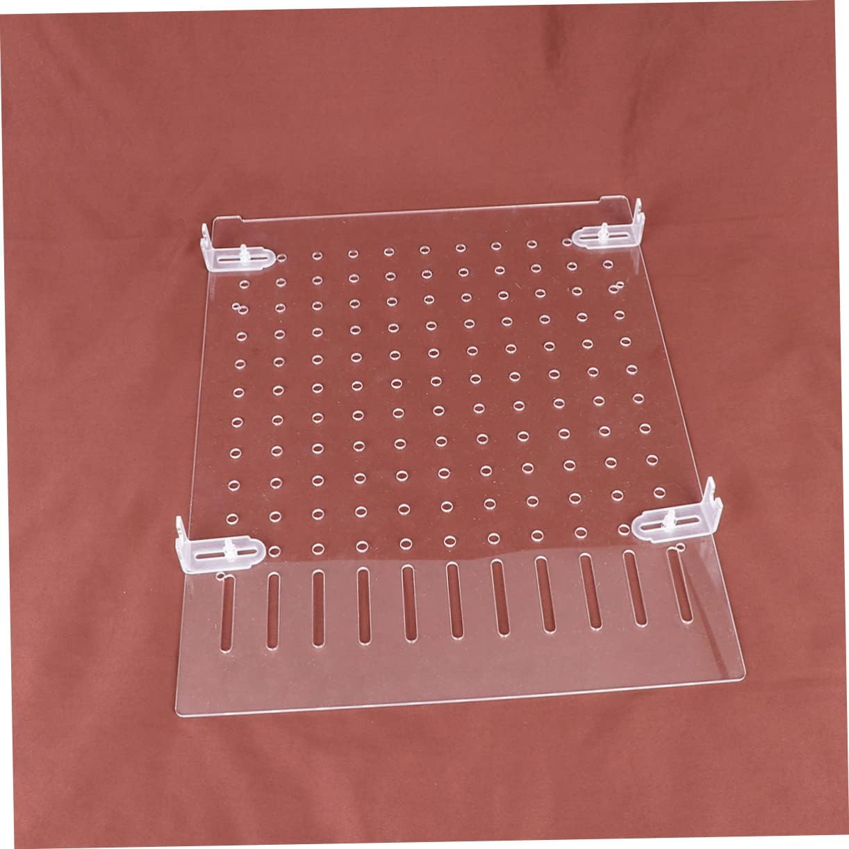 Fish Tank Isolation Board 30x30cm Acrylic Segregation Plate Fish Tank Divider with Clips