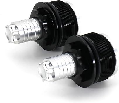 Preload Fork Cap Adjustable Fork Bolts 41mm Aftermarket Compatible with Royal Enfield Continental GT 650/535 Various Harley with Showa(Black)