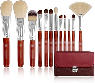 12 Brushes Set Complete Of Loose Powder Beaut...