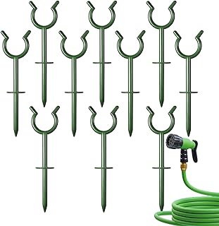 Hose Guide - 100個セット 植物保護ホルダー - 屋外用 ホース 誘導 ガイド | 屋外・庭園・ガレージ用 芝生保護 キャンプ車 家庭用
