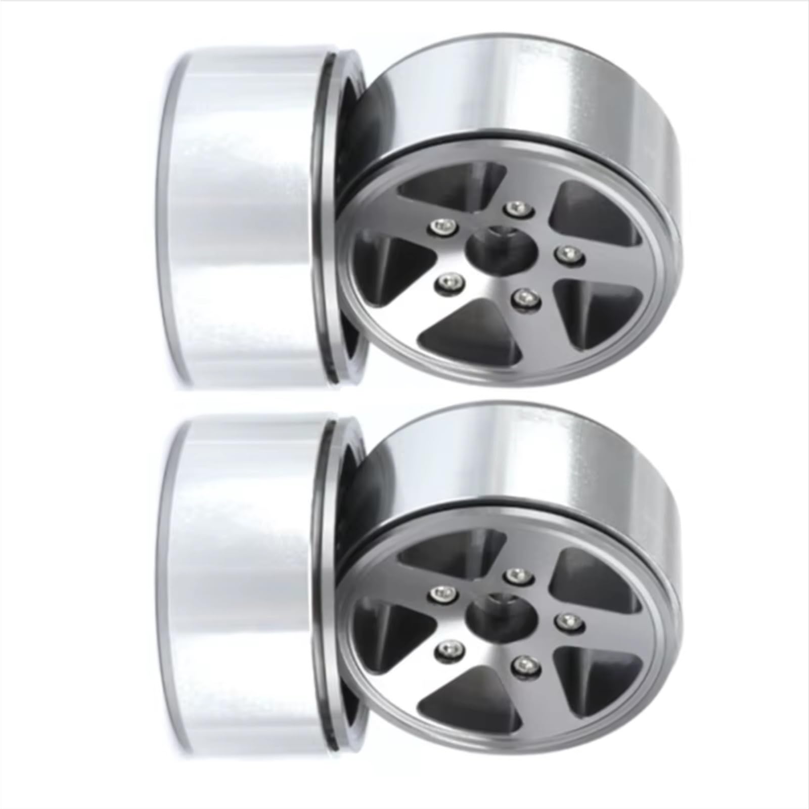 Compatibile Con Axial Per SCX10 Per Traxxas Per TRX4 D90 1/10 RC Crawler Ricambi Auto Accessori Cerchio Per Mozzo Ruota Beadlock In Metallo Da 1.9 Pollici RC Pneumatici Pezzi