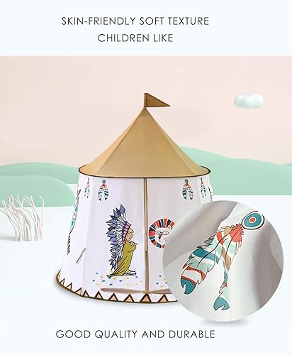 Miniatura 4 de Xiangtat Tienda de campaña plegable para niños, caricaturas indias con bolsa de transporte, material respetuoso con la piel, certificado de