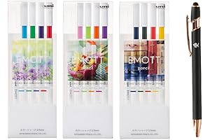Uni EMOTT Colorful Mechanical Pencil 12-Pack: Express Yourself with Style and Creativity