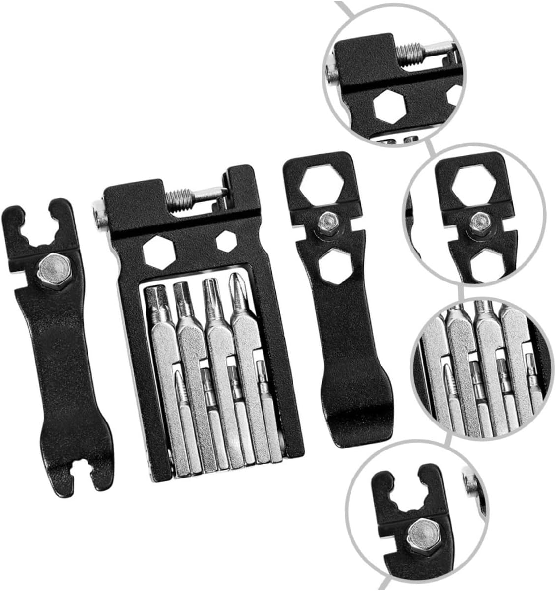 Multi-function Bike Repair Tool Mechanic Tool Kit for Outdoor Cycling with Wrench Chain Breaker and Screwdrivers for Emergency Repairs