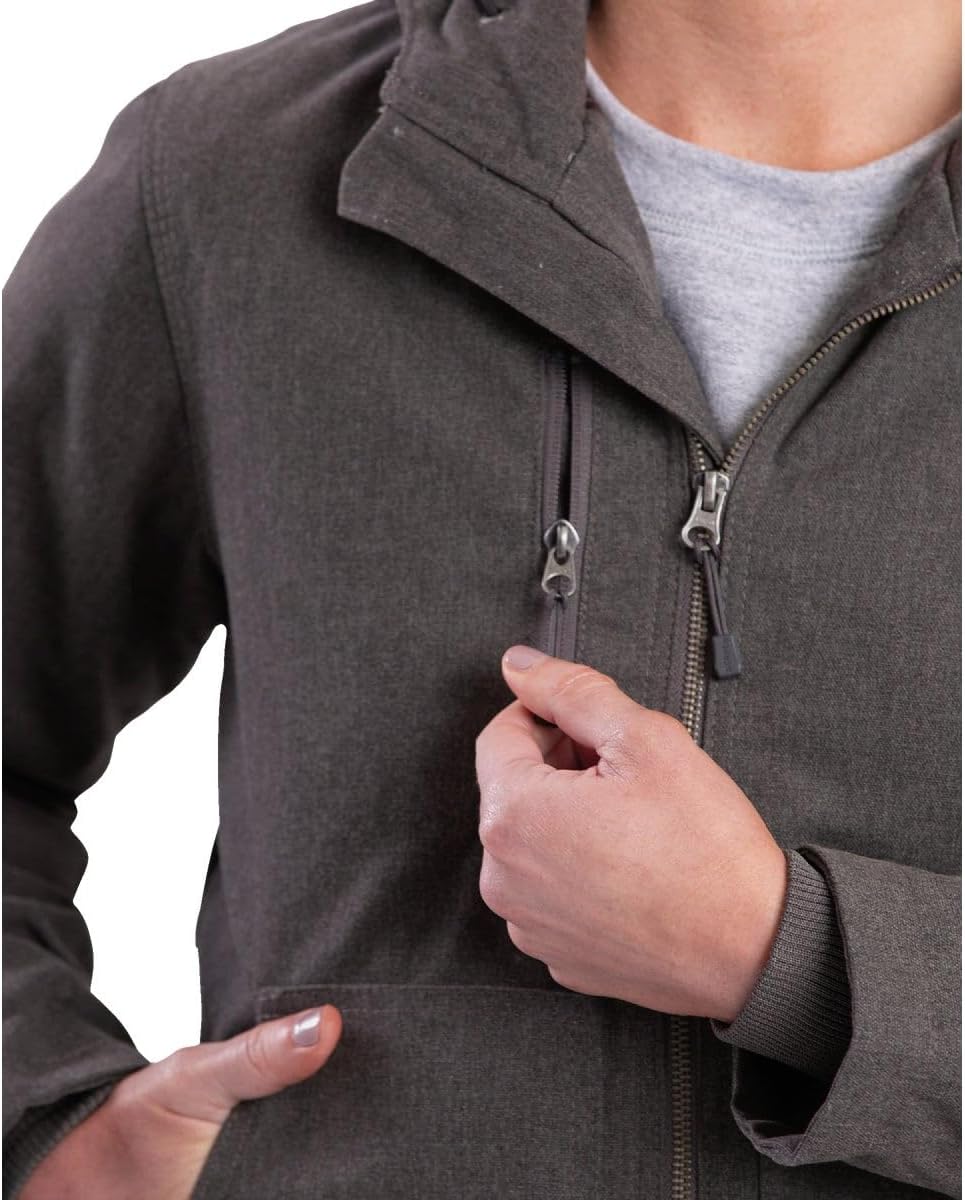 Berne Women's Heathered Duck Hooded Jacket - Image 4