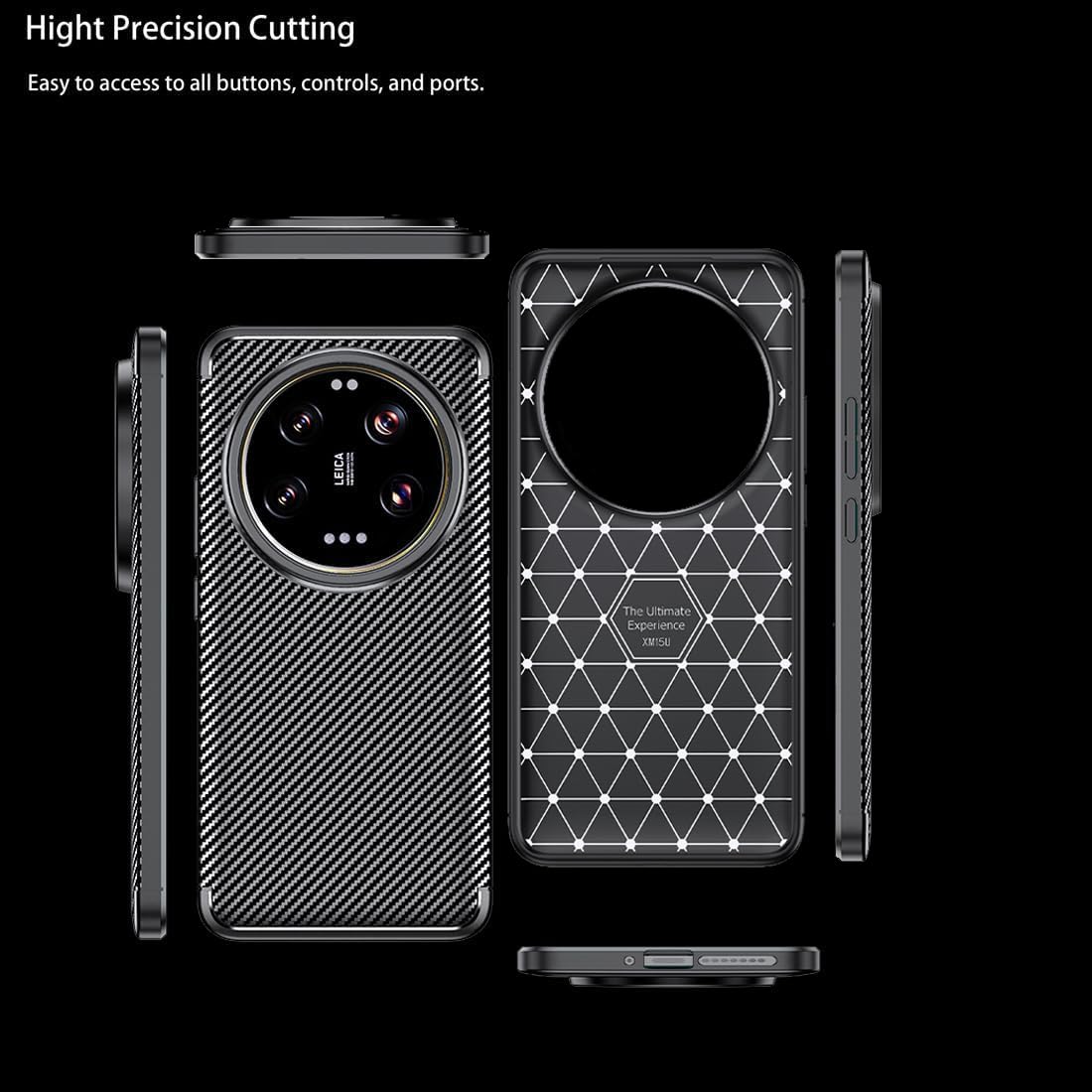 YXINDAFU Cover per Xiaomi 15 Ultra,con 360° Magnetico girevole Metallo supporto Militare antiurto TPU Silicone e PC antigraffio Protezione Custodia per Xiaomi 15 Ultra 5G,Nero
