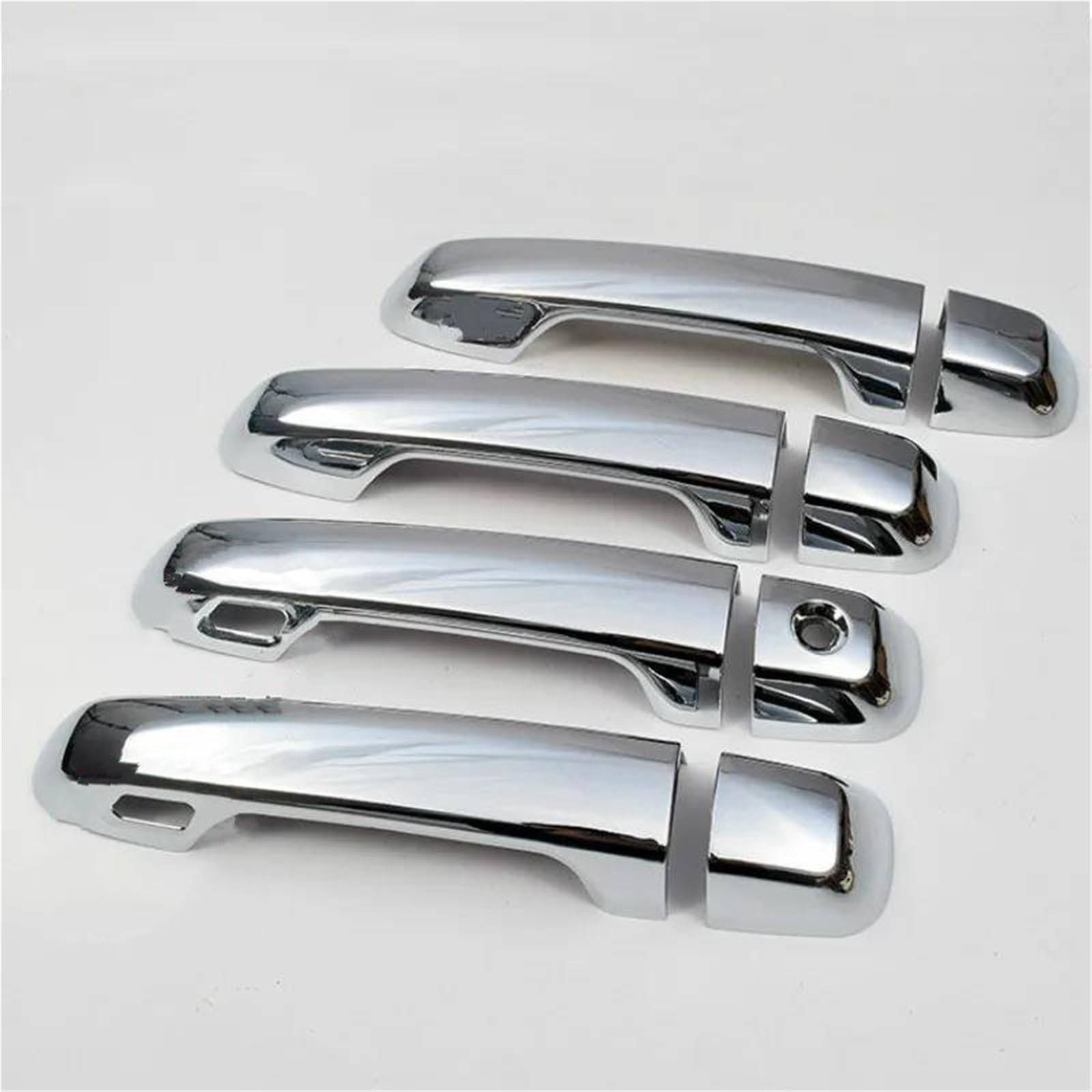 UJNHEQ for Prado 150 for Land for Cruiser for J150 2010-2019 LC150 LC200 Chrome Car Door Handle Cover Trim Set(Style 1)