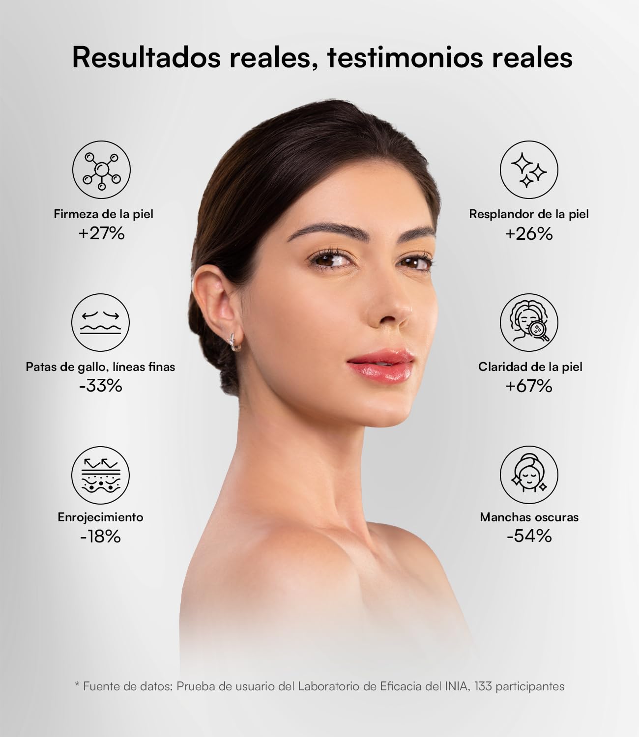 Máscara Facial LED Inalámbrica INIA Glow, Máscara de Terapia de Luz Roja Aprobada por la FDA con Luz Roja Cercana al Infrarrojo (NIR), Diseño Recargable y Ergonómico para el Hogar y Viajes, Rosa
