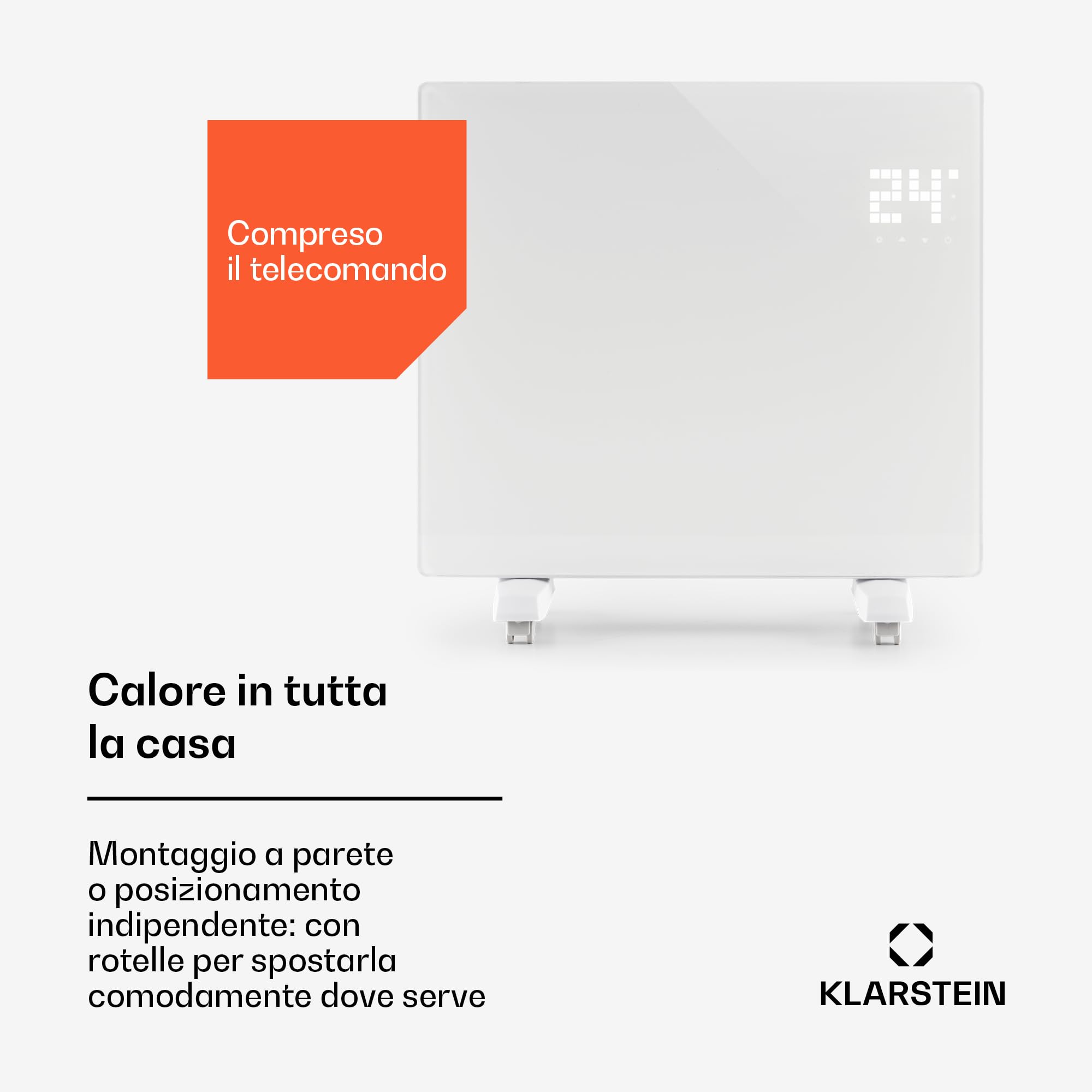 Klarstein Stufa Elettrica a Parete