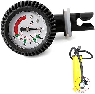 Kayaking Air Pressure Gauge, 5.08 PSI Kayak Test Surfboard Inflator Pump for Kayaking Inflatable Boat Board Raft, PVC Manometer Pressure Tester Air
