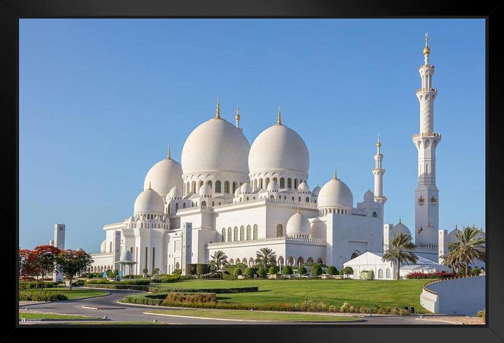 Buy Sheikh Zayed Grand Mosque Abu Dhabi UAE Islamic Wall Art Muslim Art Islamic Wall Decor Quran