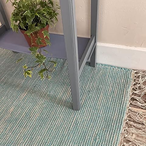 Second Nature Online Hush Cotton Rug in Turquoise Cover