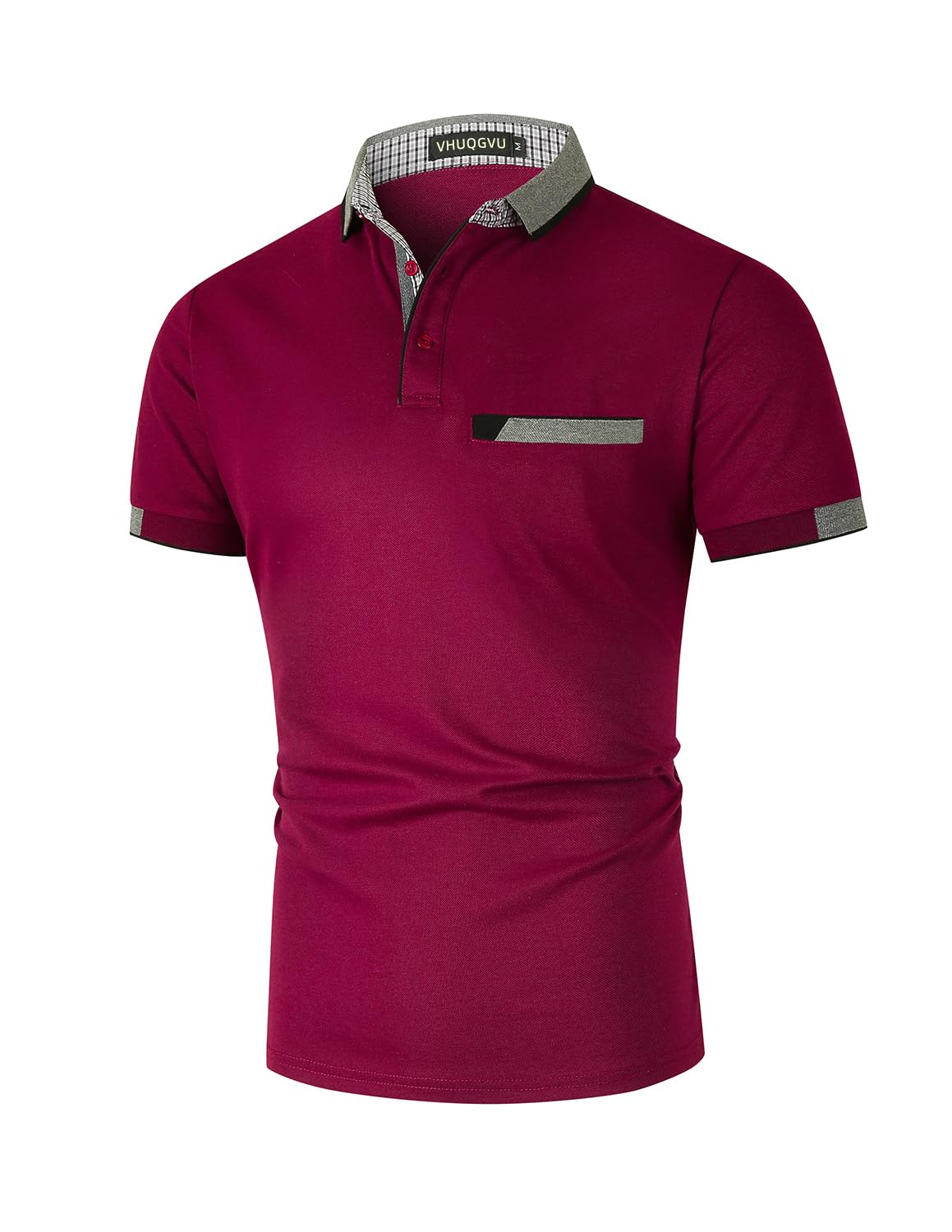 VHUQGVU Polo Uomo Manica Corta Slim-Fit Polo Golf da Uomo con Colletto Poloshirt Casual a Manica Corta T Shirts