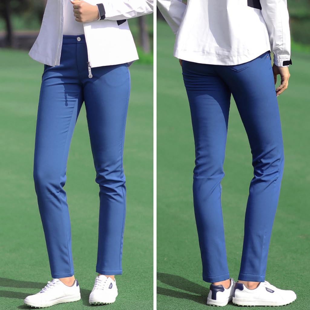 Pantalones De Golf para Mujer, De Forro Polar Cálido De Invierno para Tenis Elásticos Informales para Correr
