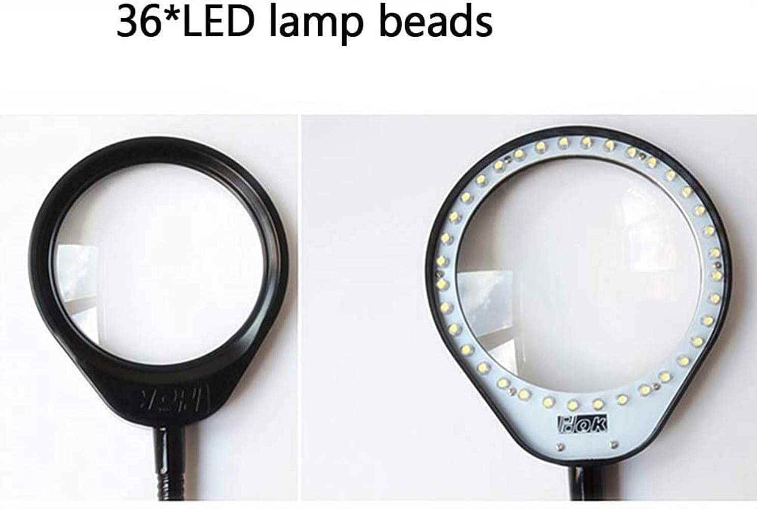 Lámpara de Escritorio de Lupa lámpara de Lupa Brillo Ajustable Manguera Flexible Manguera Mantenimiento Lectura iluminación de Lupa Matrimonio