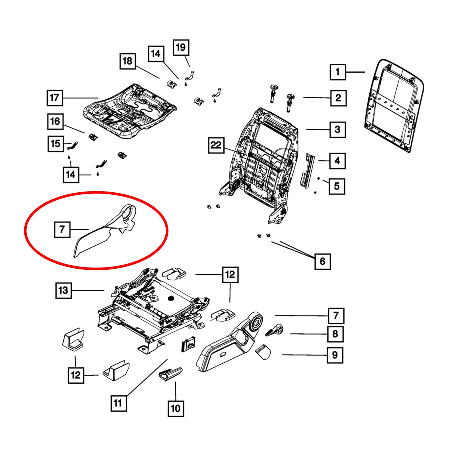 Wymień DODGE JOURNEY 2011 2020 Przednia Osłona Fotela Elektrycznego Po Stronie Kierowcy na OE 1UL32DX9AB dla Ochrony Siedzenia