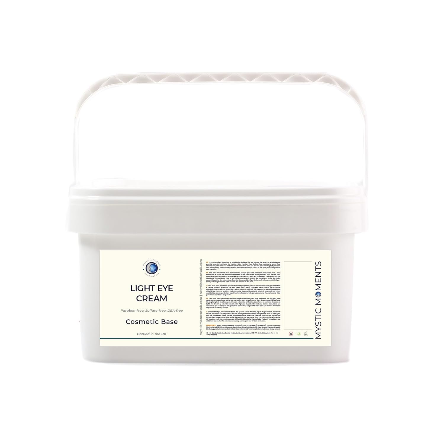 Mystic Moments Light Eye Cream - Botanical Skincare Base - 5Kg