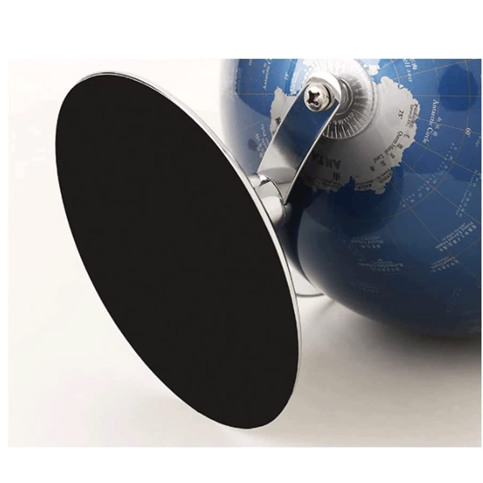 POCHY Globos Terráqueos Globo con Soporte de Metal Globos Globo terráqueo Azul HD para niños y niñas en el Aprendizaje Globos geográficos Regalo Fino y Claro