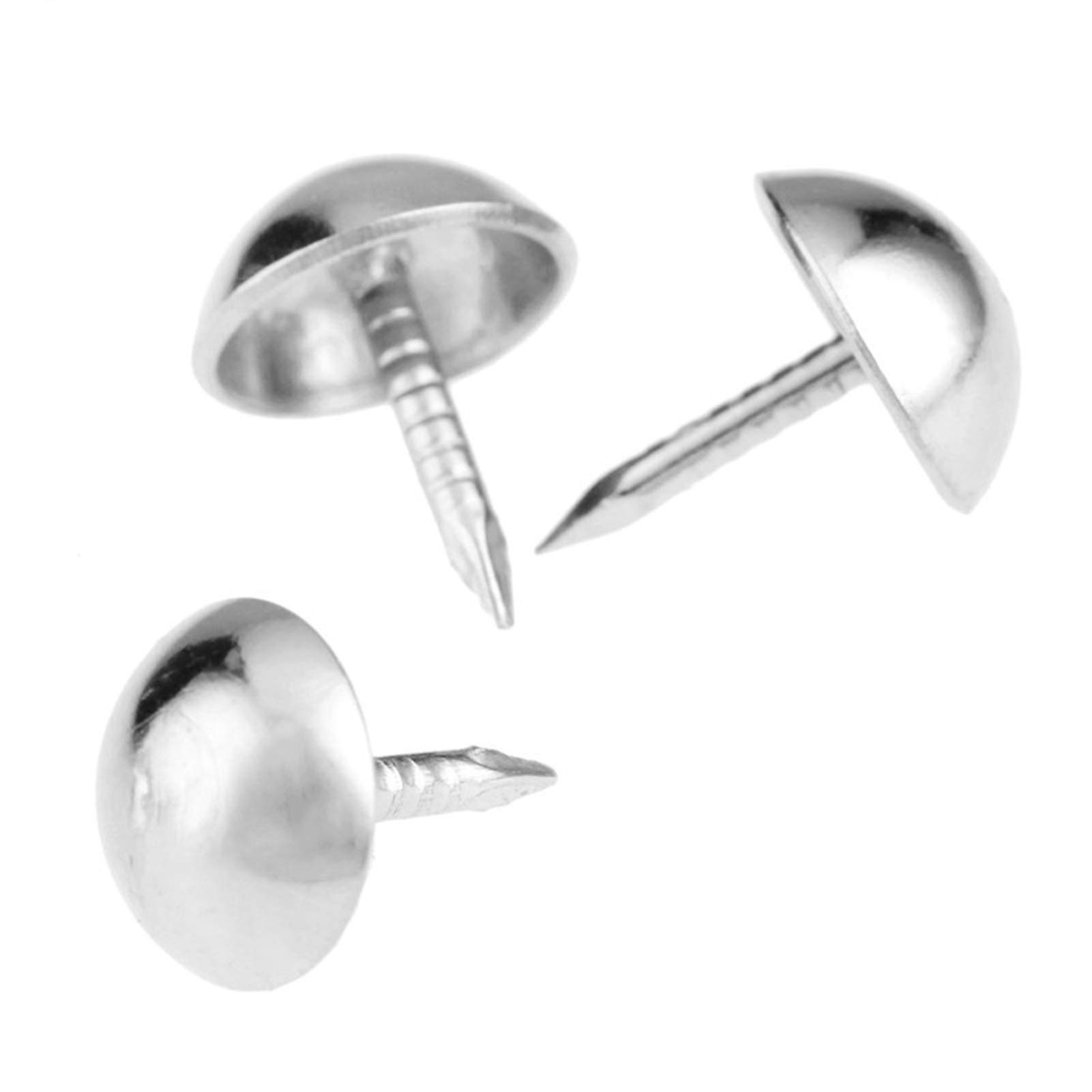 Gwoździe tapicerskie, 7x10mm 100 szt. Srebrne wnętrze Pudełko na biżuterię do paznokci Sofa Dekoracja mebli Gwoździe Pushpin Hardware Zwykłe i praktyczne elementy złączne