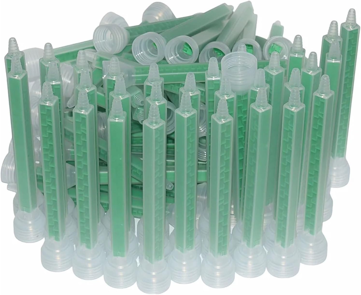 500pcs Mixing Nozzle Static Mixer AB Glue Mixing Tube Adhesive 1:1 Mixing Nozzles 161mm Squares Mix Nozzle Plastic AB Mixed Tube