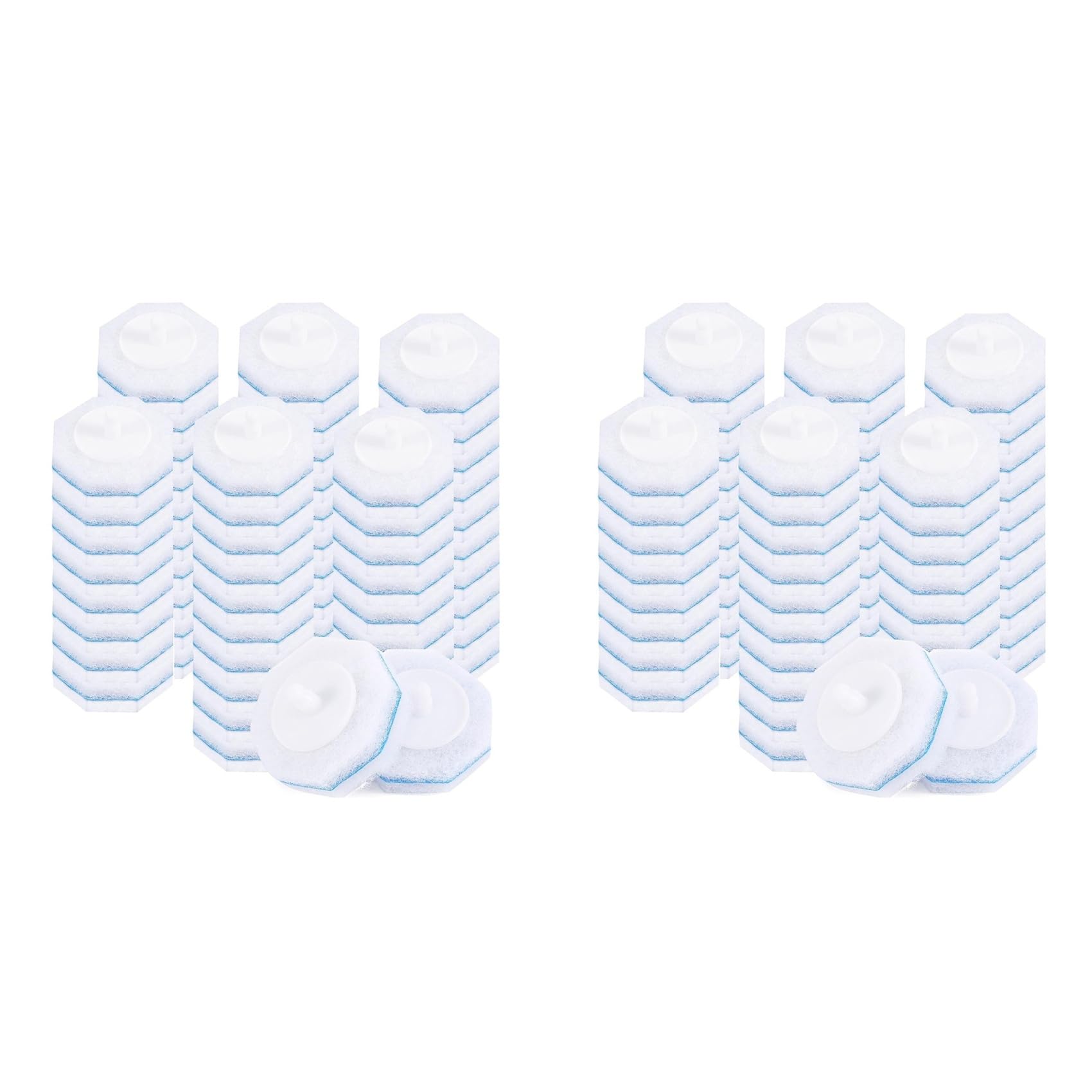 Hndhbfgrt 120pcs Upgraded Toilet Brush Wand Disposable Toilet Cleaning Wand Heads Compatible Wand Refills