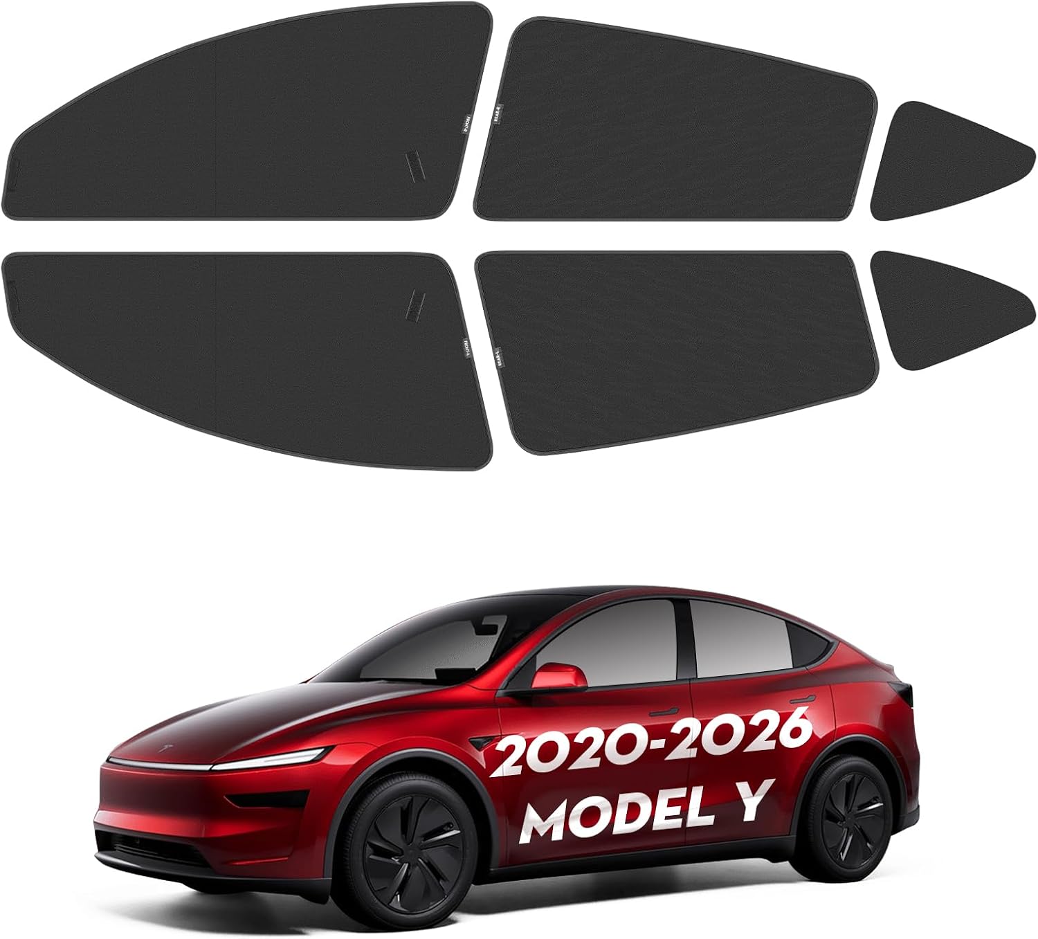 6PCS Side Window Shades for Tesla Model Y Juniper [Static Cling]