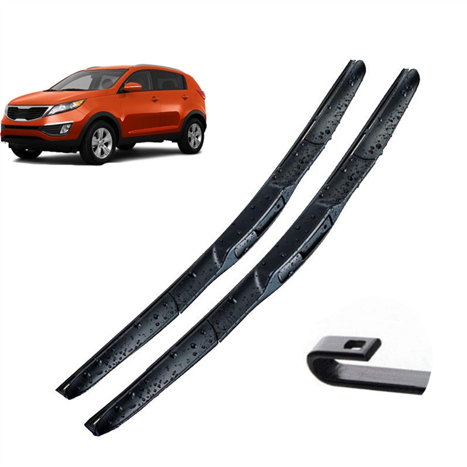 24 "+ 18" LHD Anteriore Ibrido Spazzole Tergicristallo Auto Parabrezza Parabrezza Finestra Anteriore Tergicristallo Per Kia Per Sportage SL 2010-2015