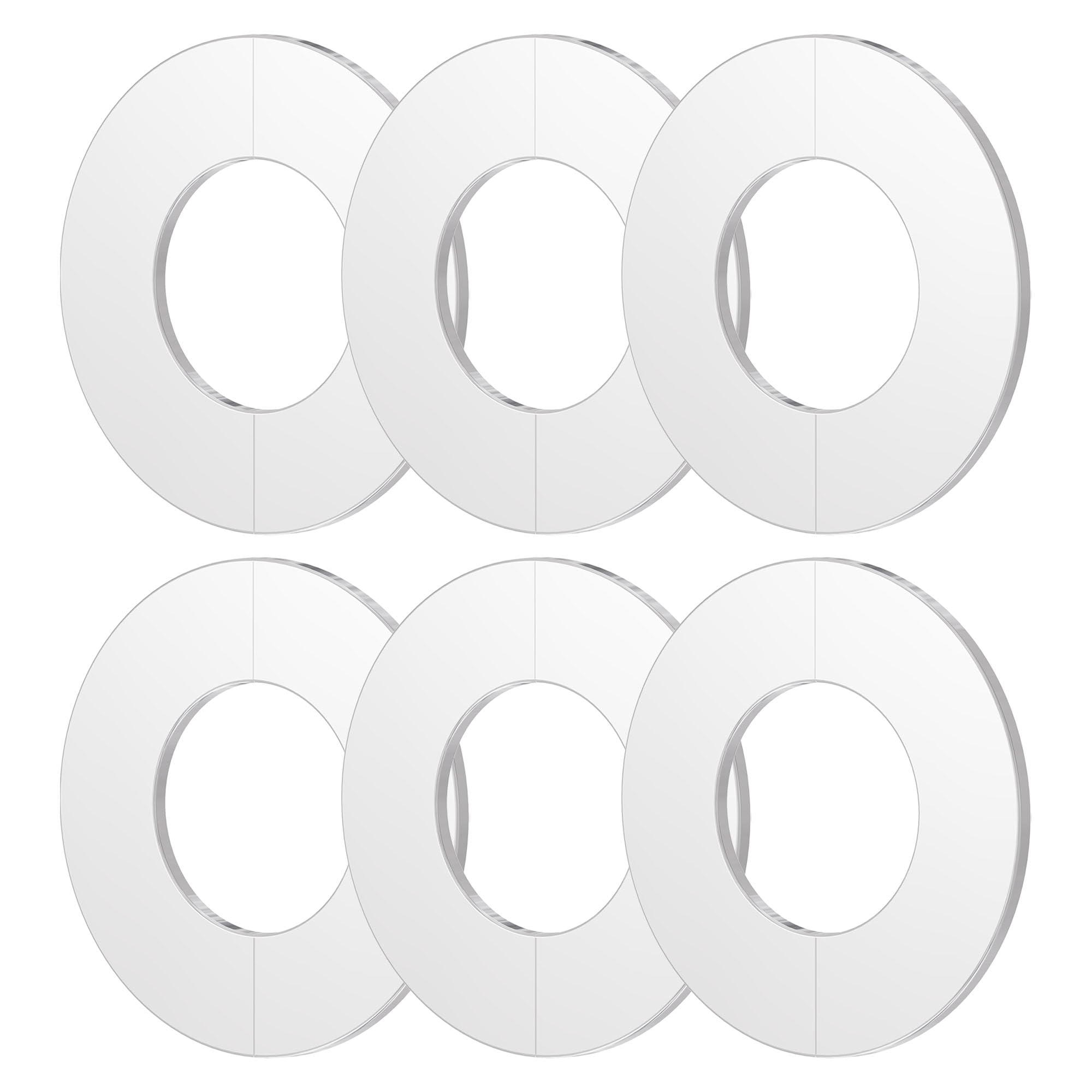 Bride fendue murale inox pour tuyau eau 25mm lot de 6 pièces de fixation argentées