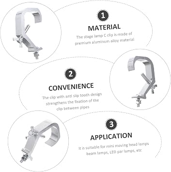 4pcs Stage Lighting C Clamp for Beam and LED Par Lights