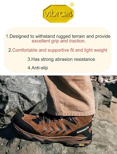 Rockrooster Williamsburg Waterproof Soft Toe Hiking Boots Oh22121-6 #TOP4