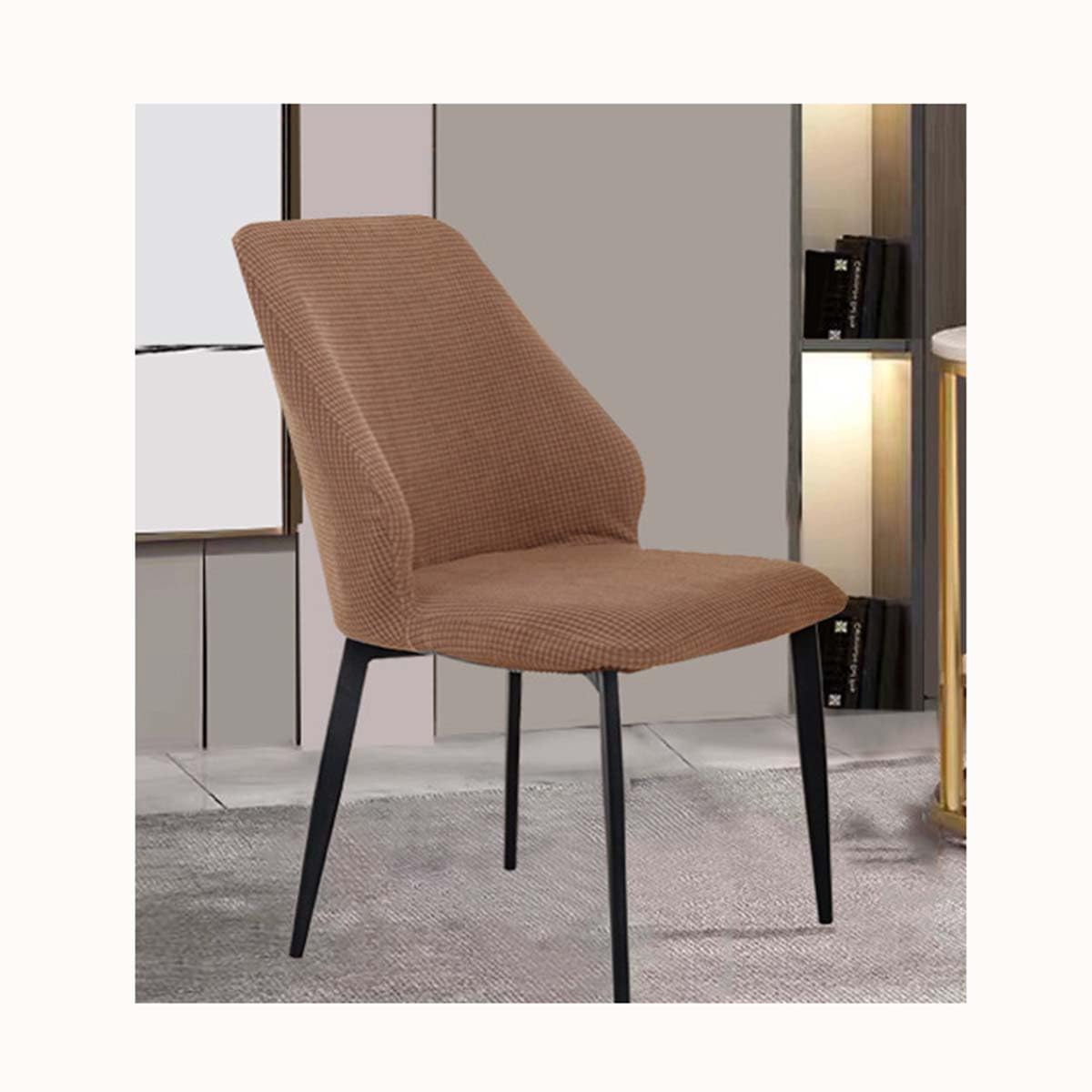 XGANGM Cubiertas De Sillas para Comedor Estilo Nordico Fundas para Sillas Comedor Pack 4/2/1 Escandinavo Fundas Sillas Oficina Cocina Modernas Chair Covers para Restaurante,#8,6pcs