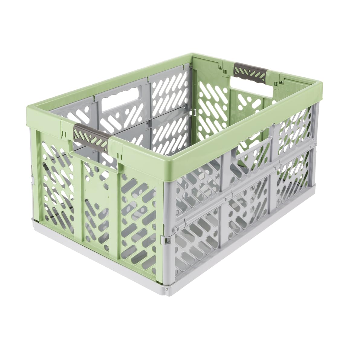 keeeper Stabile Profi-Klappbox mit Soft-Touch Griffen, 54 x 37 x 28 cm, Ben Eco Line, Grün (Eco Grass Green)