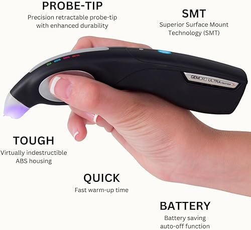 Miniatura 4 de GemOro Ultratester 3 Probador de diamantes moissanita y zafiro blanco negro