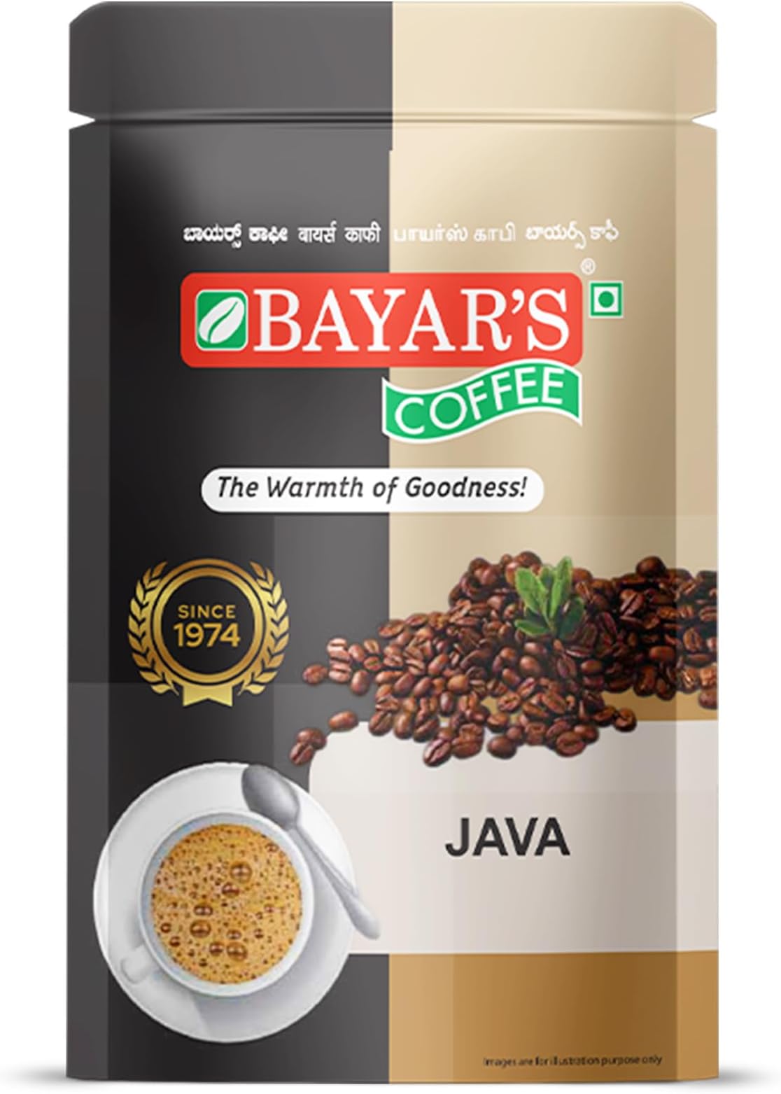 Bayar's Coffee Java Filter Coffee Powder 500g | Traditional South Indian Taste with 80% Coffee & 20% Chicory | Freshly Roasted & Ground for Rich Aroma & Taste (1, 500)