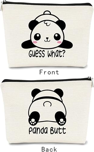 Miniatura 2 de Bonita bolsa de maquillaje con diseño de panda para bebé, diseño de panda, divertida bolsa de cosméticos de panda de dibujos animados, la mejor idea