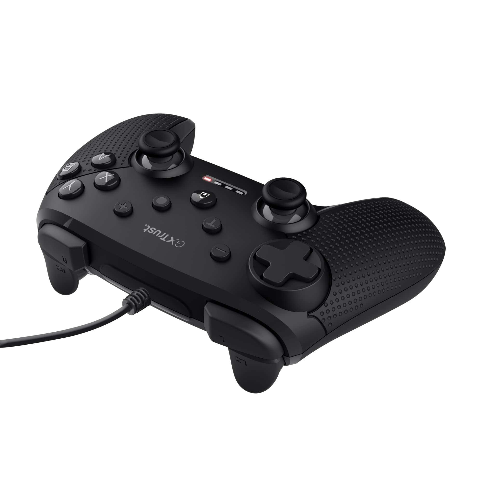 GXTrust Trust Gaming GXT 541 Muta PC Controller Kabelgebunden, 75% Recycelten Materialien, 3m USB-Kabel, 15 Tasten, Vibrations-Feedback, Joystick Gamepad mit Kabel für Computer, Laptop, Windows 10/11