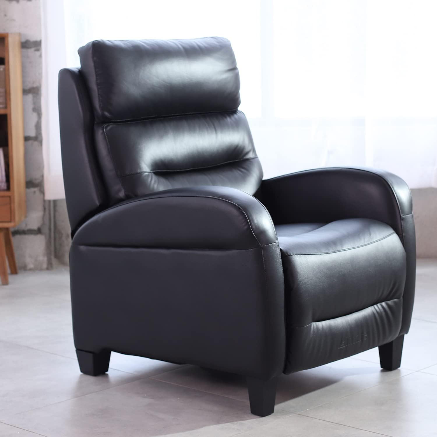 Recliner Chair, Genuine Leather Recliner Chair Sofa Single